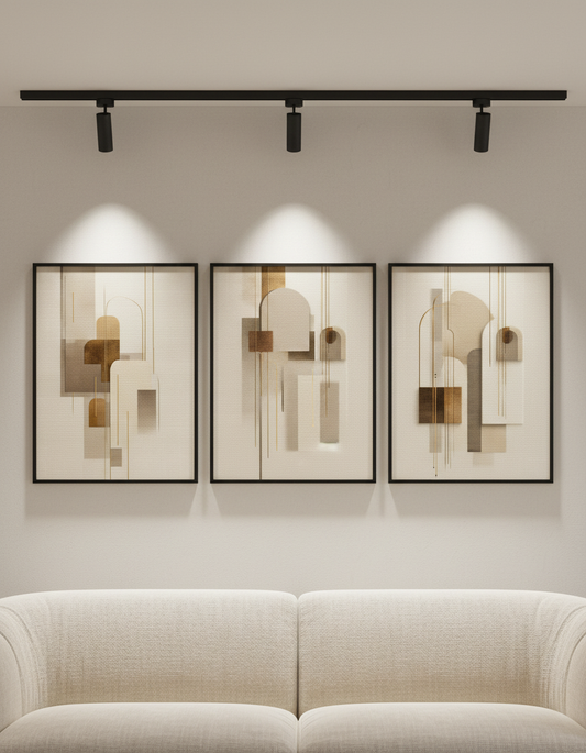 Beigora - avec canapé et spots