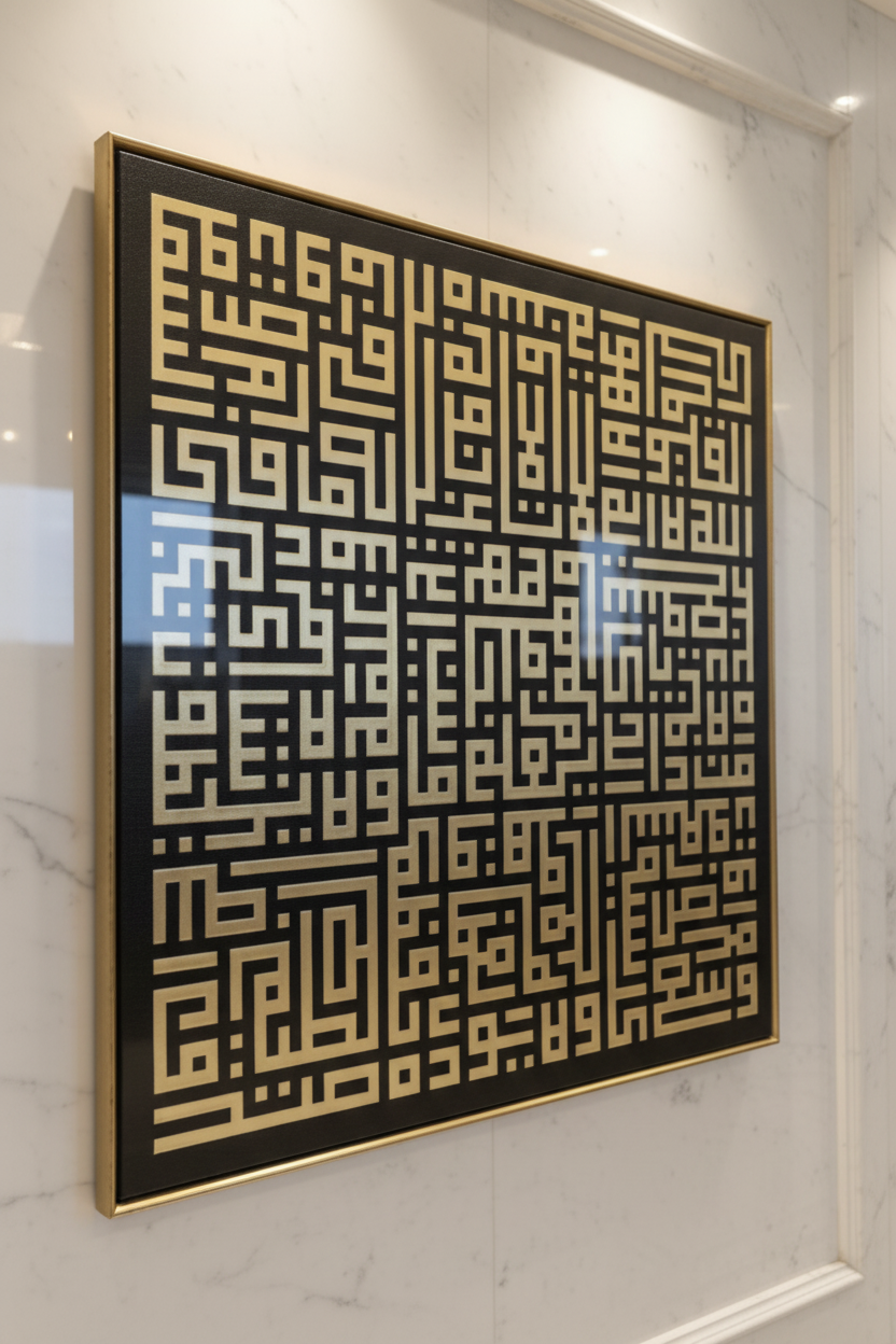 Calligraphie Kufique plexiglass