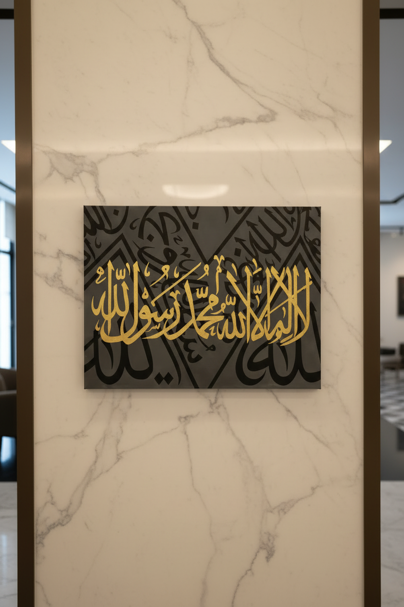 Calligraphie vue frontale