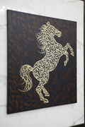 Cheval calligraphie canvas amélioré