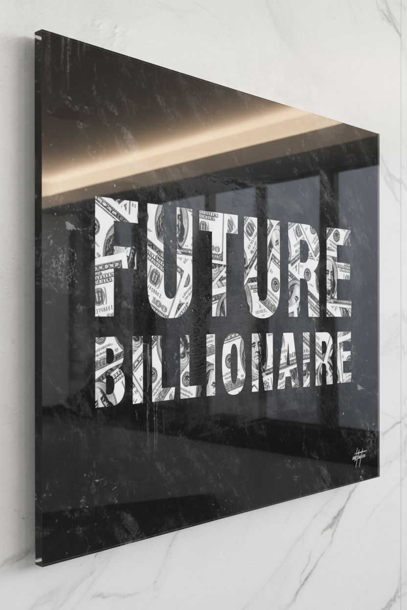 Future Billionaire plexiglass