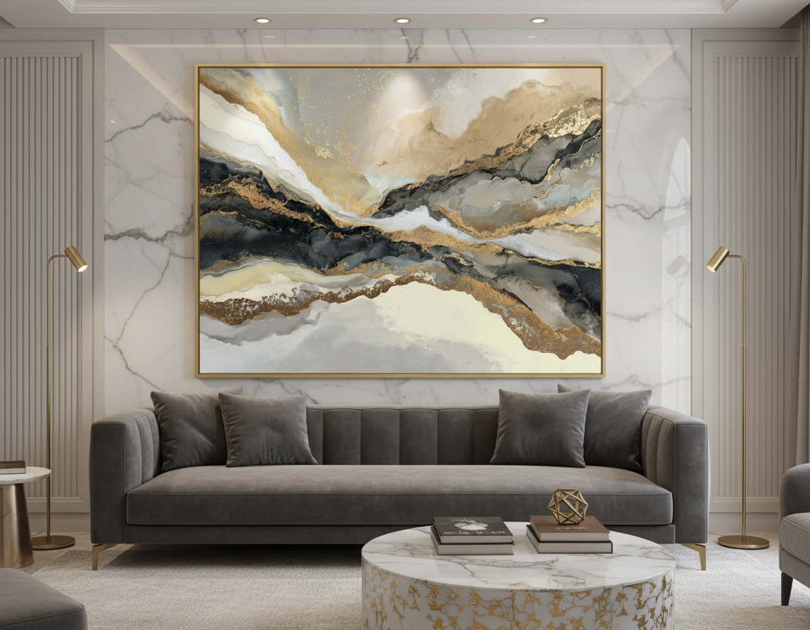 Golden Essence gold frame luxury