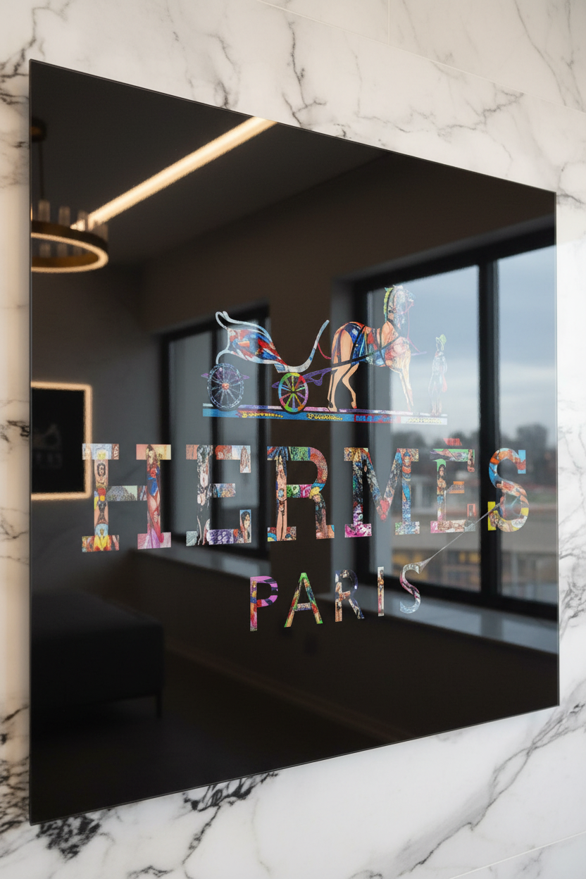 Hermès plexiglass sans punaises