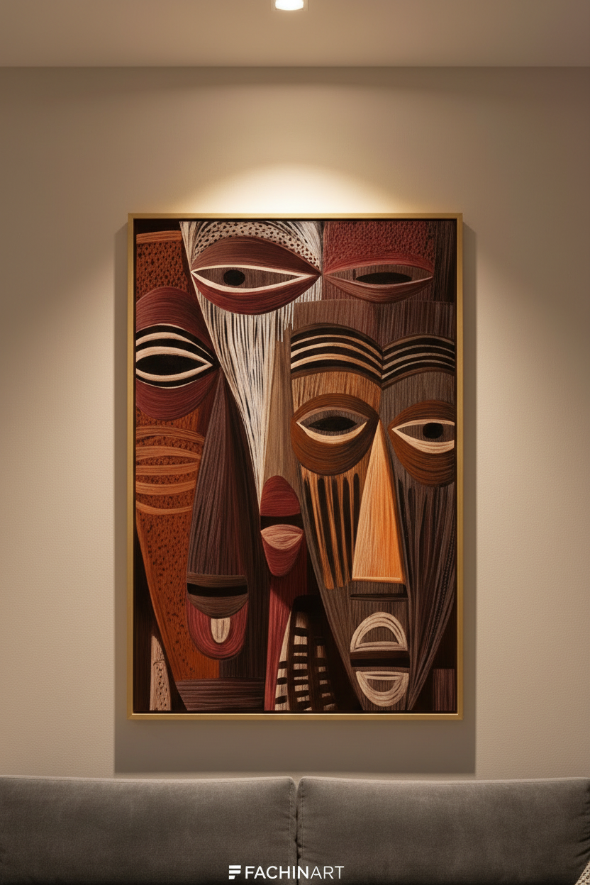 Masques Africains - Espace blanc spots