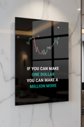 One Dollar Million More plexiglass sans punaises