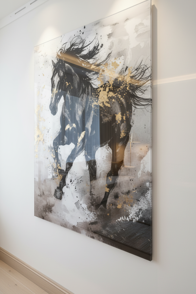 Plexiglass dans intérieur luxueux