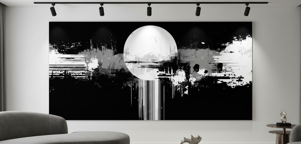 Tableau Lunar Grid salon luxe