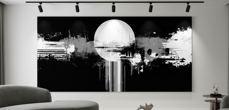 Tableau Lunar Grid salon luxe