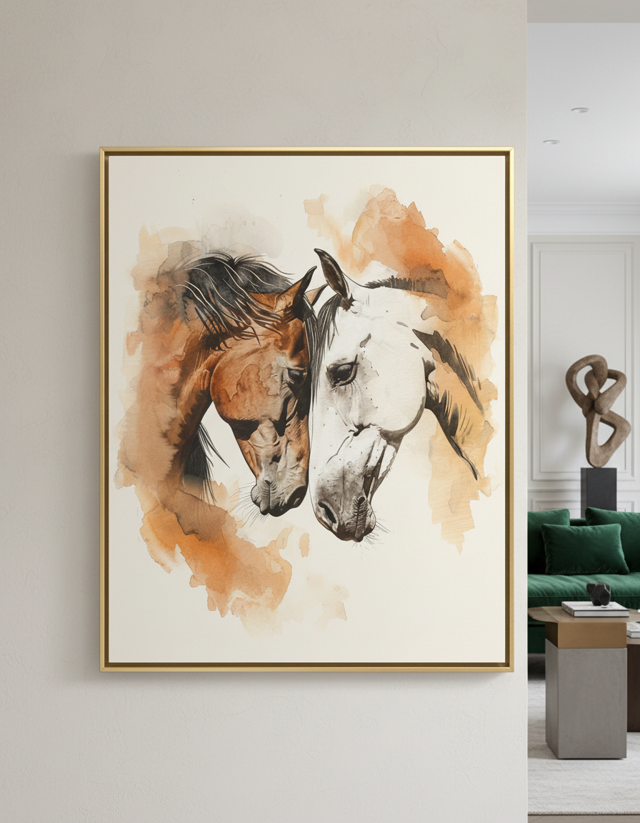 Tableau Twin Spirits cadre direct sans espace