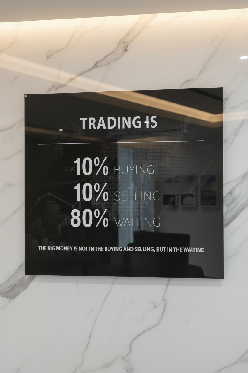 Trading Is vue frontale plexiglass