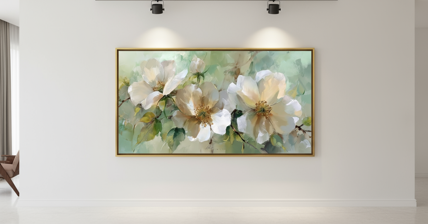 Trifolia - cadre doré luxe