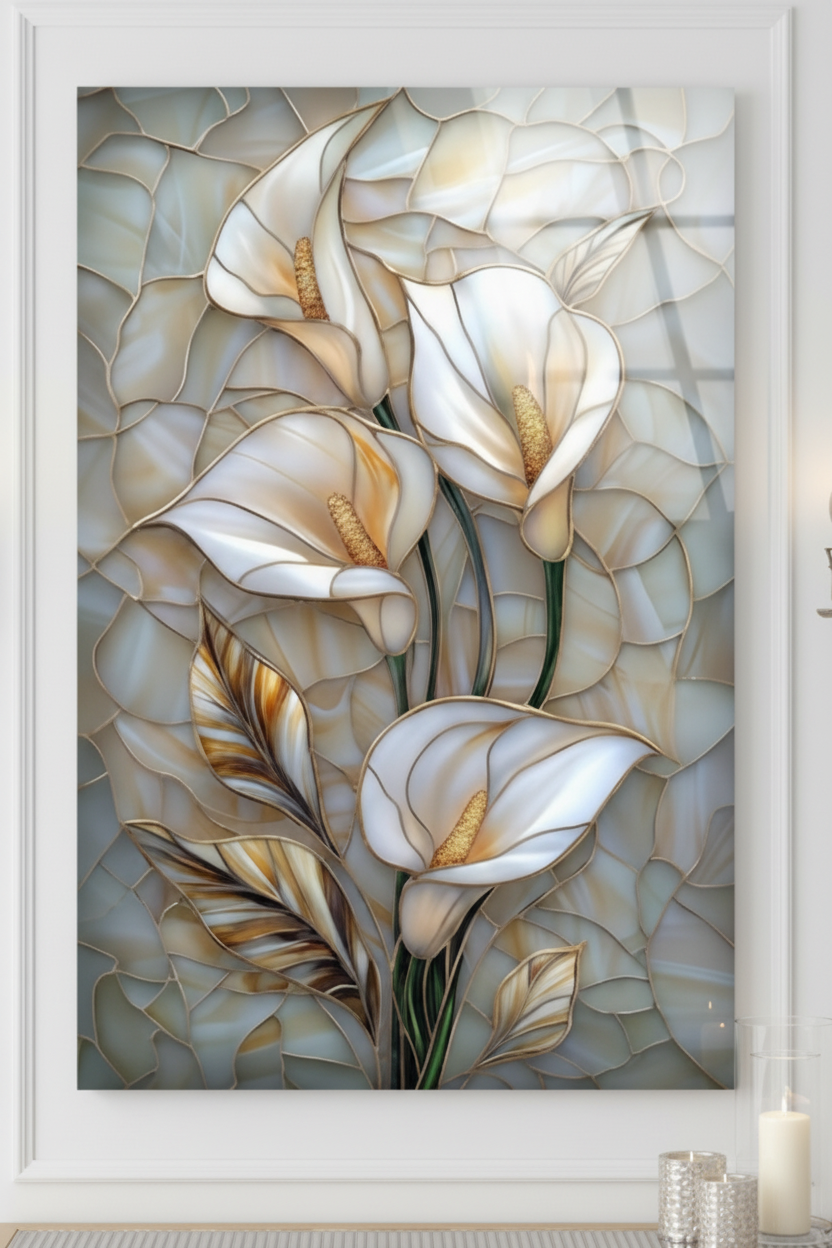 Vue face - Fleurs blanches