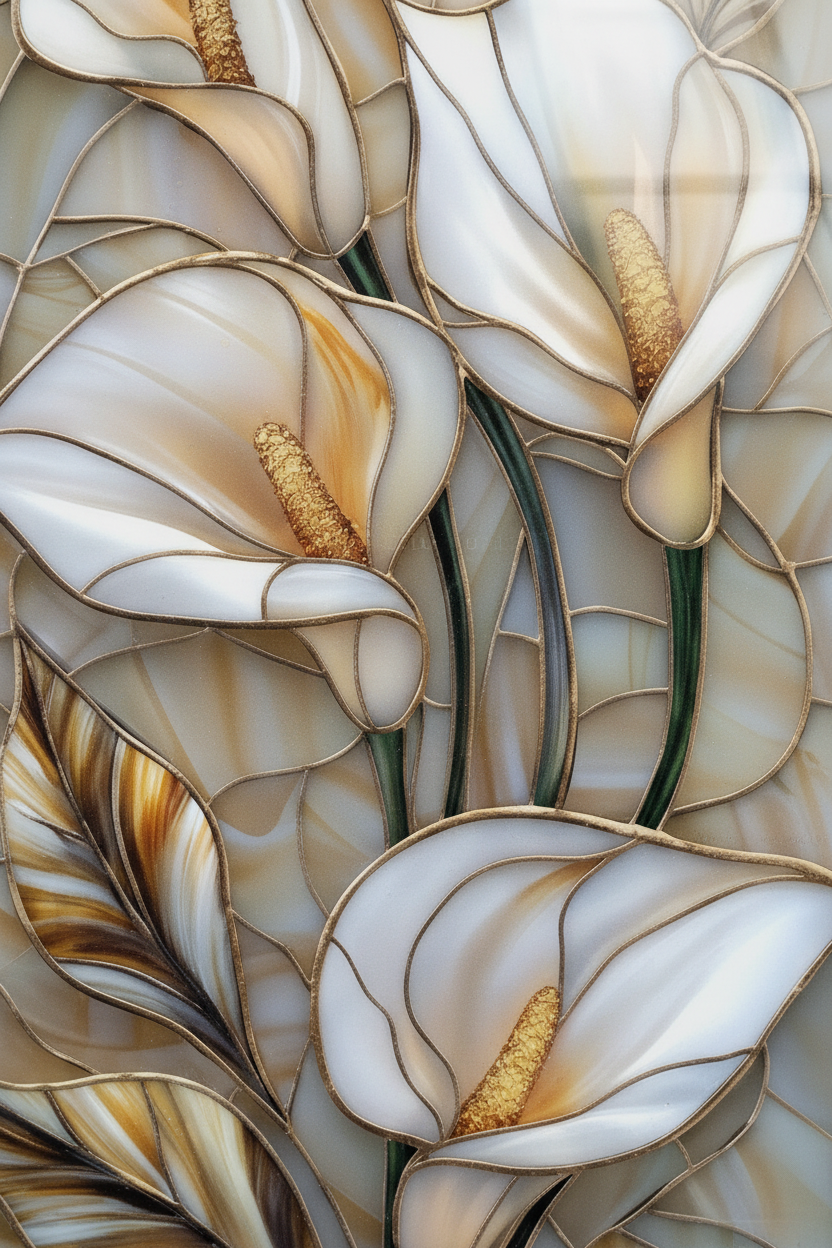 Zoom centre - Calla lilies